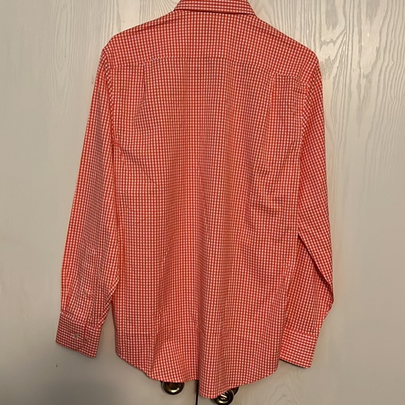 VT Southern Tide Endzone Orange Button Up Shirt - Picture 2 of 6